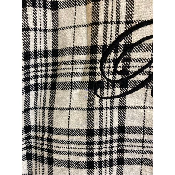Seline Lounge • BRIDE • Black/White Plaid Flannel Tunic Button-down Ling Sleeve - Picture 14 of 16